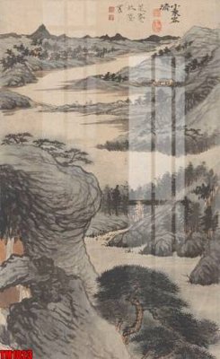 File tranh quảng cáo File tranh thủy mặc trung quốc TM1023 (file gốc) chuyên nghiệp