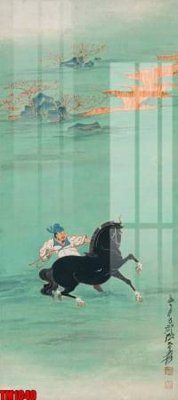 File in trần File tranh thủy mặc trung quốc TM1040 (bản gốc) mây trời