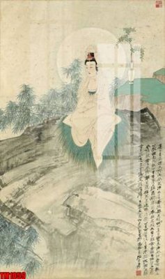 File ảnh File tranh thủy mặc trung quốc TM1059 (gốc) in biển hiệu