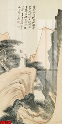 File ảnh File tranh thủy mặc trung quốc TM1083 (gốc) cho trang trí nhà hàng