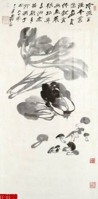 File tranh File tranh thủy mặc trung quốc TM1189 (gốc) chủ đề động vật