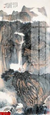 File ảnh File tranh thủy mặc trung quốc TM1235 (gốc) in decal dán tường