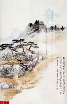 File gốc File tranh thủy mặc trung quốc TM1245 (ảnh chi tiết) để in ấn