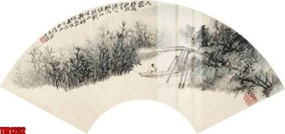 File gốc File tranh thủy mặc trung quốc TM1252 (thiết kế) cho in ấn