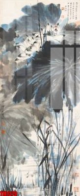 File gốc File tranh thủy mặc trung quốc TM1279 (in lụa) cao cấp