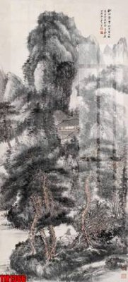 File tranh File tranh thủy mặc trung quốc TM1366 (bản gốc) in lụa dán tường