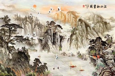 File gốc File tranh thủy mặc TM141 (PNG) chất lượng cao