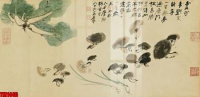 Ảnh gốc file in lụa File tranh thủy mặc trung quốc TM1440 chi tiết