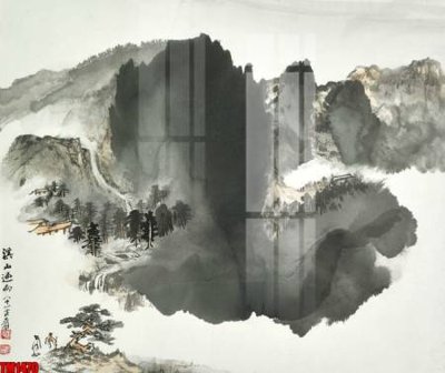 File gốc File tranh thủy mặc trung quốc TM1470 (PNG) chất lượng cao