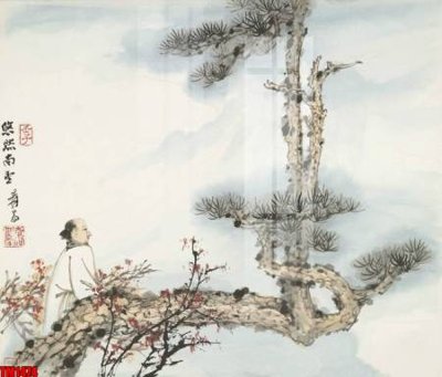 File tranh File tranh thủy mặc trung quốc TM1474 (file gốc) chủ đề phong thủy