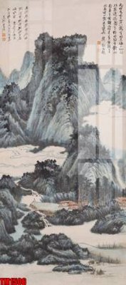 File tranh File tranh thủy mặc trung quốc TM1506 (bản gốc) treo quán cafe