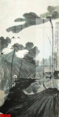 File ảnh File tranh thủy mặc trung quốc TM1536 (gốc) in standee