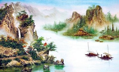 Download file gốc File tranh thủy mặc TM155 (in mica) trong suốt