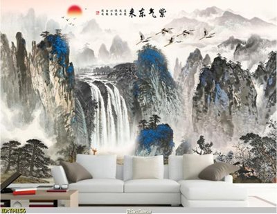 File in ấn File tranh thủy mặc TM156 (bản gốc) cao cấp