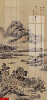 File gốc File tranh thủy mặc trung quốc TM1562 (thiết kế) cho in ấn