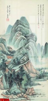 File gốc File tranh thủy mặc trung quốc TM1564 (phong cách) tối giản