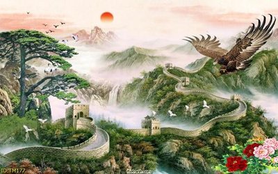 Tải file File tranh thủy mặc TM177 (gốc) làm file in ấn