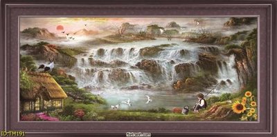 File gốc File tranh thủy mặc TM191 (cho in 3D) độc đáo