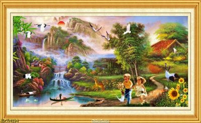 File tranh File tranh thủy mặc TM194 (gốc) in backlit film