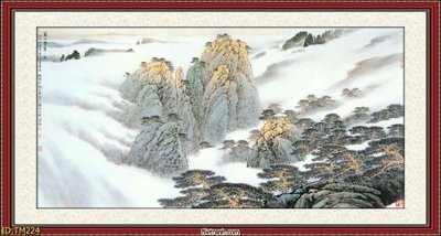 File gốc File tranh thủy mặc TM224 (in lụa) trang trí tường