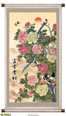 File gốc File tranh thủy mặc TM311 (in lụa) tranh phong thủy