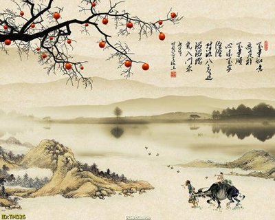 Tải file File tranh thủy mặc TM326 (PSD) cho in ấn quảng cáo