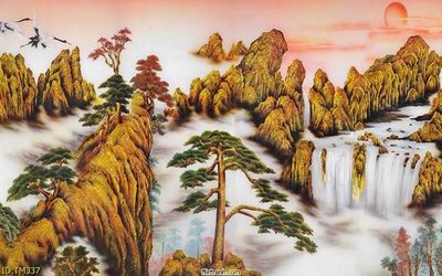 File tranh quảng cáo File tranh thủy mặc TM337 (file gốc) chuyên nghiệp