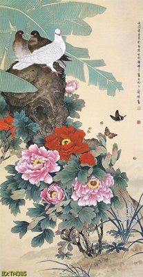 File tranh trang trí File tranh thủy mặc TM385 (file gốc)