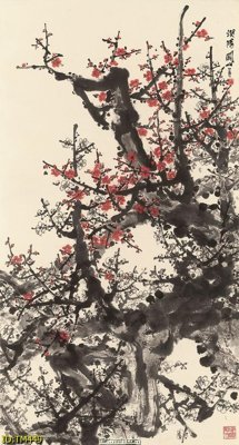 File gốc File tranh thủy mặc TM449 (in tráng gương) sang trọng