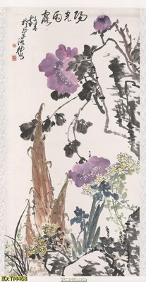 Tải file File tranh thủy mặc TM468 (gốc) chủ đề tôn giáo