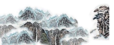 File tranh quảng cáo File tranh thủy mặc TM47 (file gốc) chuyên nghiệp