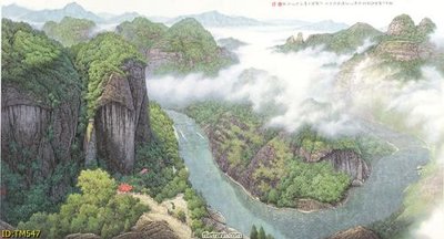 File tranh gốc PSD File tranh thủy mặc TM547 còn nguyên layer