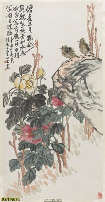 File tranh quảng cáo File tranh thủy mặc TM618 (file gốc) chuyên nghiệp