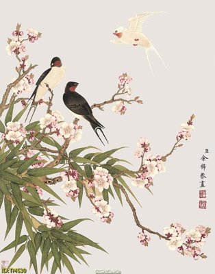 File in trần File tranh thủy mặc TM630 (bản gốc) đại dương