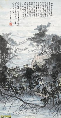 Tải file gốc in lụa File tranh thủy mặc TM699 siêu nét