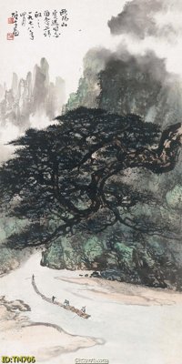 File PSD File tranh thủy mặc TM706 (gốc) cho designer