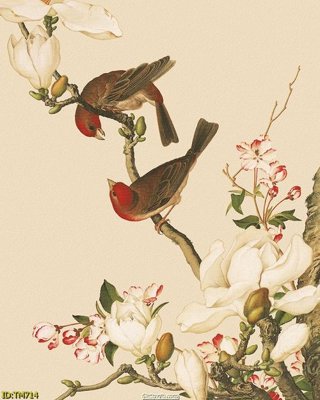 File gốc File tranh thủy mặc TM714 (in lụa) tranh mã đáo