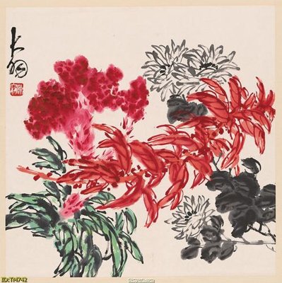 Ảnh gốc File tranh thủy mặc TM742 (độ nét cao) in tráng gương