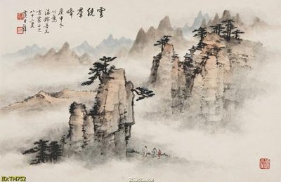 File gốc File tranh thủy mặc TM752 (in lụa) tranh thuận buồm