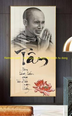 File in ấn chuyên nghiệp File tranh thầy thích minh tuệ TMT117 (file gốc)