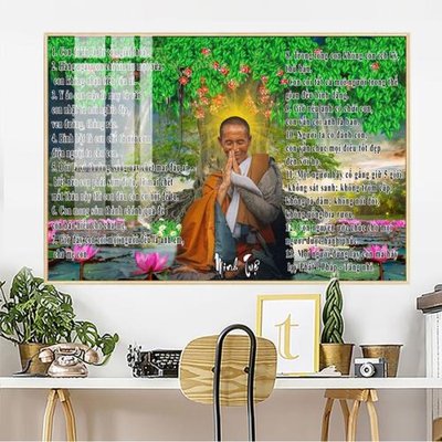File PSD in ấn File tranh thầy thích minh tuệ TMT54 (chất lượng cao)