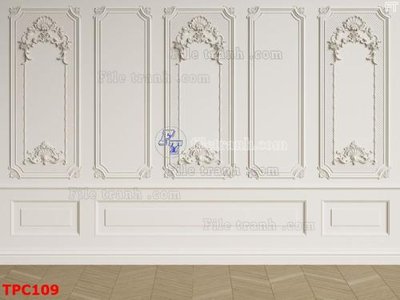File tranh Tranh phào chỉ TPC109 (bản gốc) in lụa dán tường