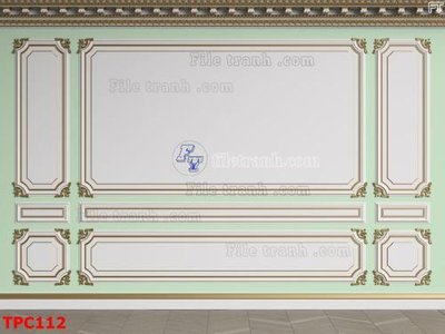 File ảnh Tranh phào chỉ TPC112 (gốc) in quảng cáo ngoài trời