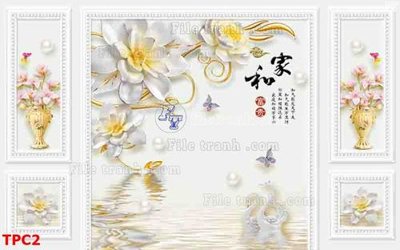 File gốc Tranh phào chỉ TPC2 (in mica) trang trí