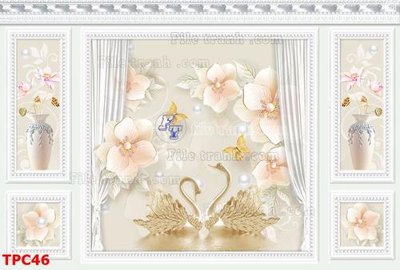 File ảnh Tranh phào chỉ TPC46 (gốc) in PP, decal