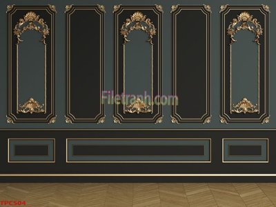 File gốc Tranh phào chỉ TPC504 (in lụa) tranh phong thủy