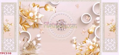 File in trần Tranh phào chỉ TPC510 (bản gốc) bầu trời