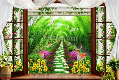 File tranh Tranh phào chỉ TPC524 (gốc) chủ đề động vật