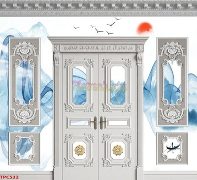 Tải file Tranh phào chỉ TPC532 (PSD) cho in tranh 3D