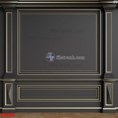 Ảnh gốc Tranh phào chỉ TPC54 (độ nét cao) in mica